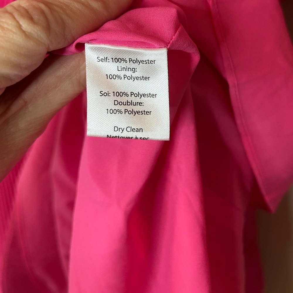 Milly Pink Pleated Dress Size 4 - Picture 9 of 9
